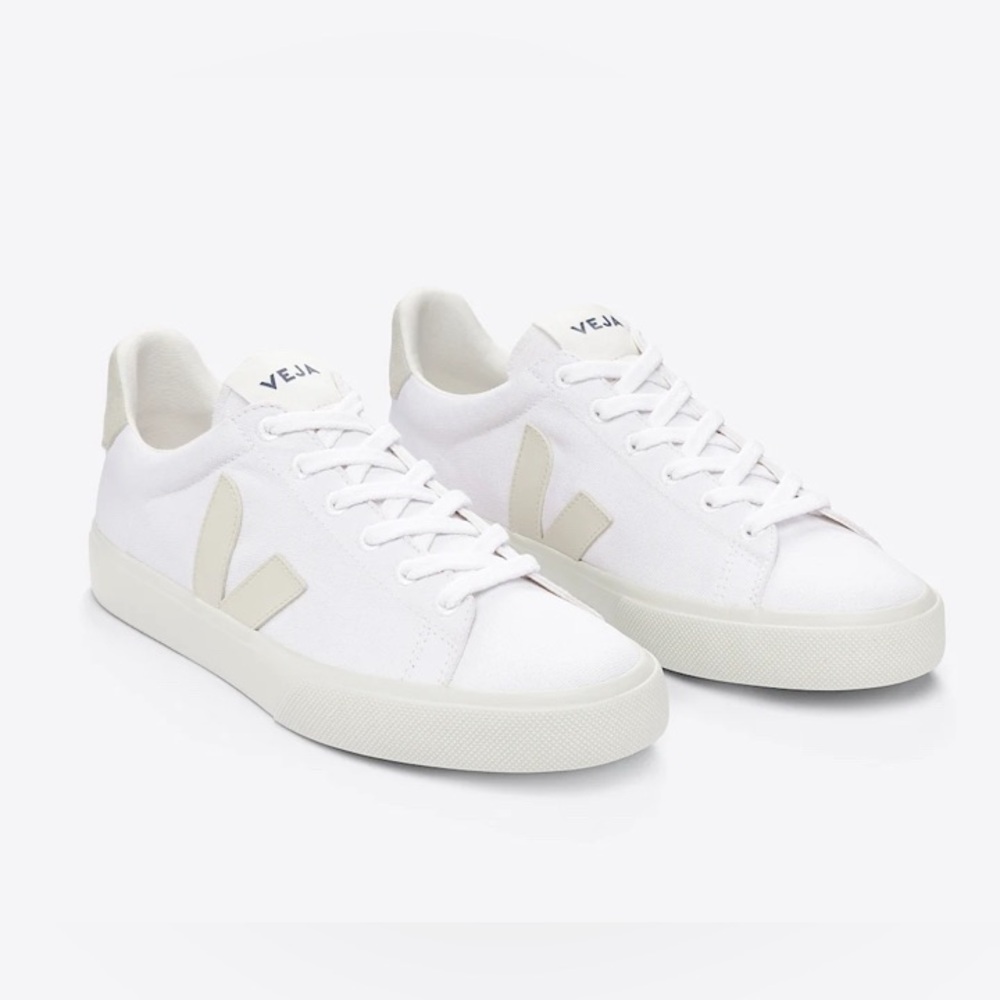 Veja Campo Canvas Sneakers Tennis Shoes White Pierre 8 New with Box NIB